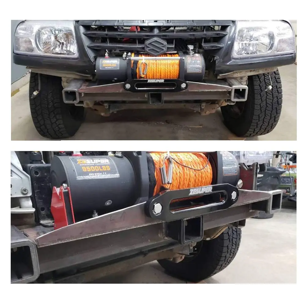 ZESUPER Universal 10" Aluminium Winch Hawse Fairlead for 8000-13000LBS Winch | Aluminium, Synthetic Rope Compatible - view 7