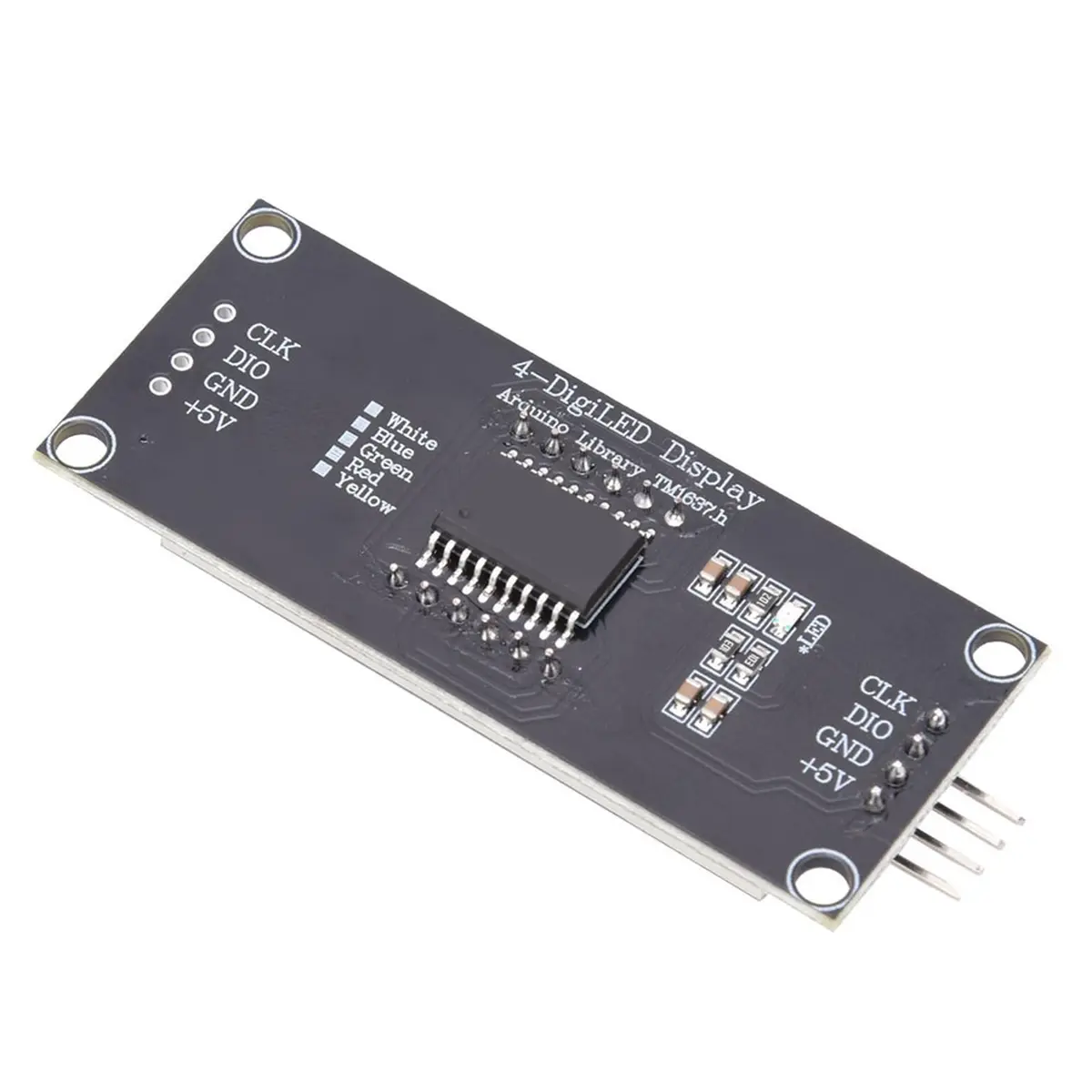 Hyuduo 4-Digit 7-Segment LED Display Module with TM1637 IC, Blue LEDs | Raspberry Pi Compatible - view 8