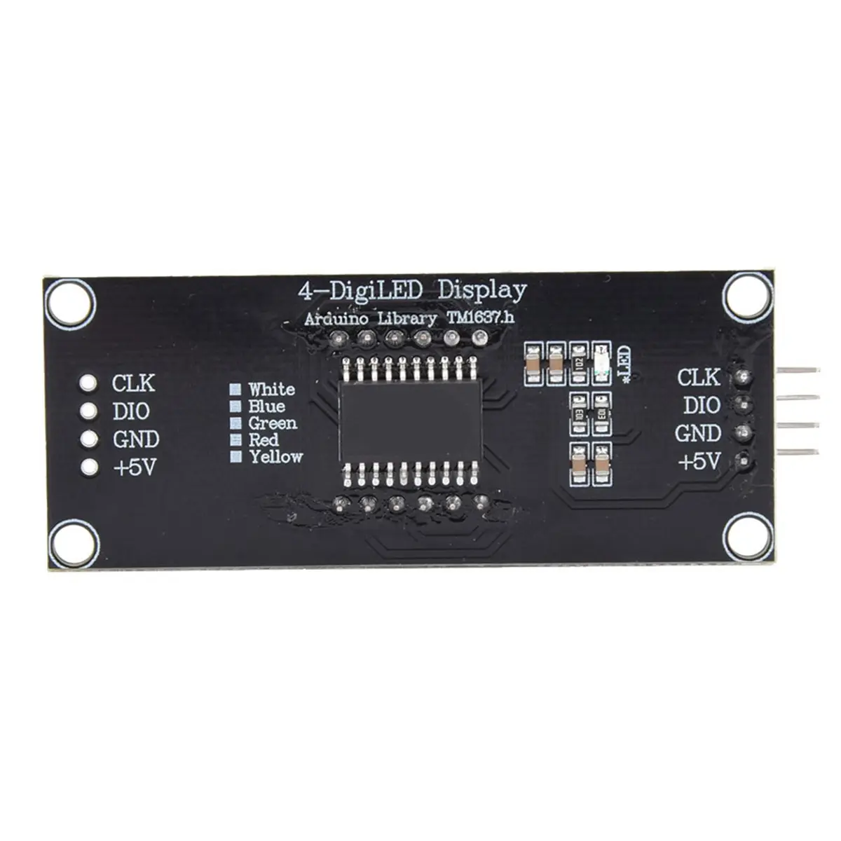 Hyuduo 4-Digit 7-Segment LED Display Module with TM1637 IC, Blue LEDs | Raspberry Pi Compatible - view 9