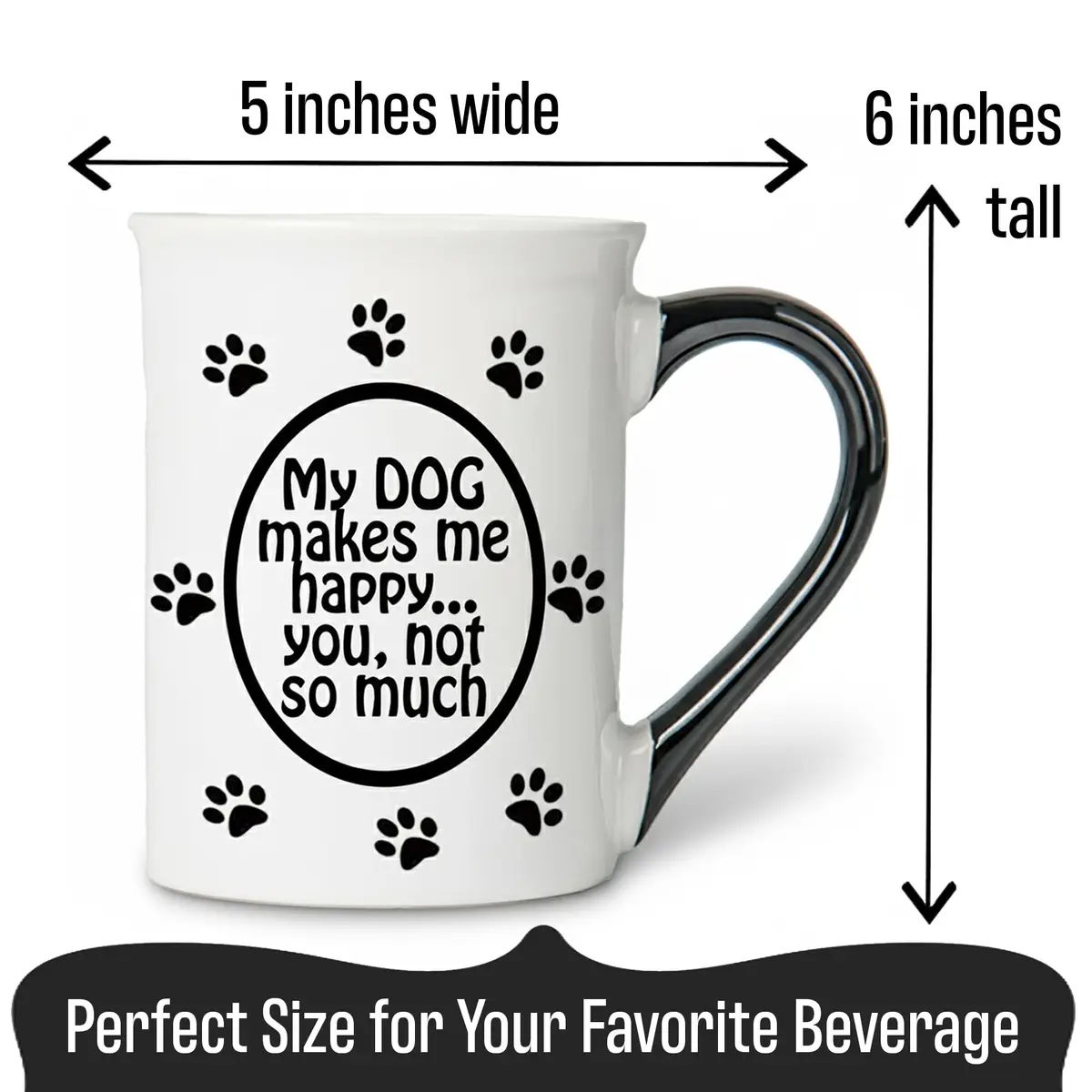 Cottage Creek Ceramic Dog Coffee Mug 16oz | Funny Dog Lover Gift for Men & Women - view 4