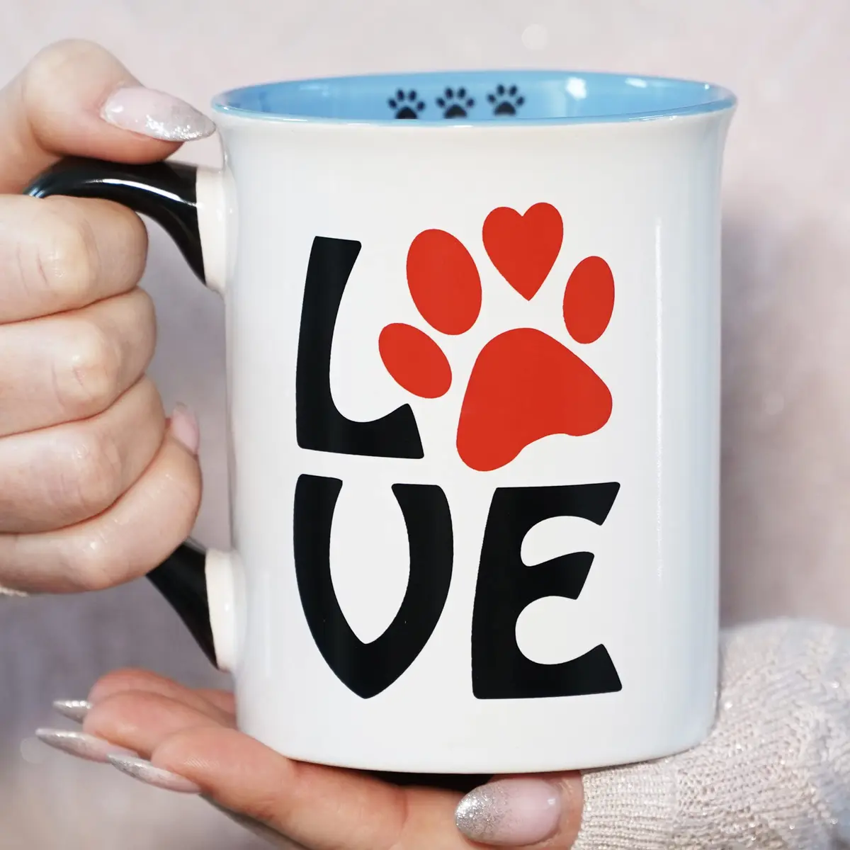 Cottage Creek Ceramic Dog Mom Coffee Mug, 16oz Pawprint | Dog Lover Gift for Women & Men - view 5