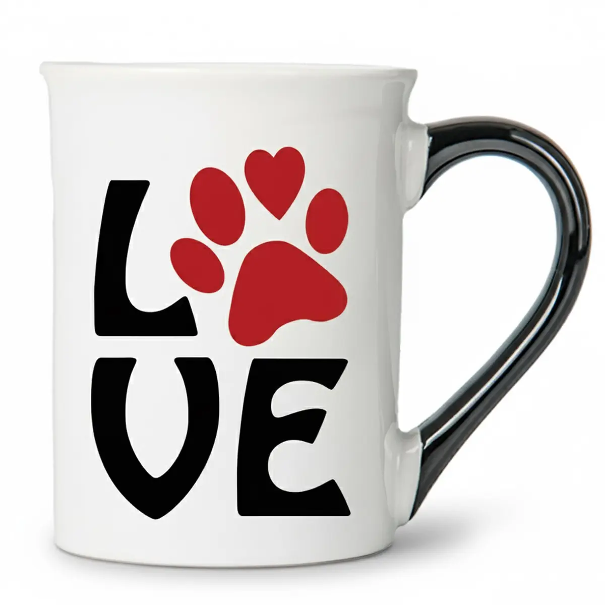 Cottage Creek Ceramic Dog Mom Coffee Mug, 16oz Pawprint | Dog Lover Gift for Women & Men - main product image