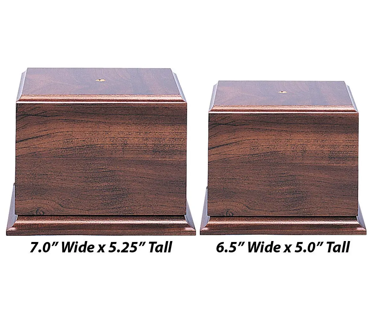 On Top Awards - 5.25" Tall Cherry Finish Particle Wood Trophy Base | Perpetual Award Stand (70-120 chars) - view 3