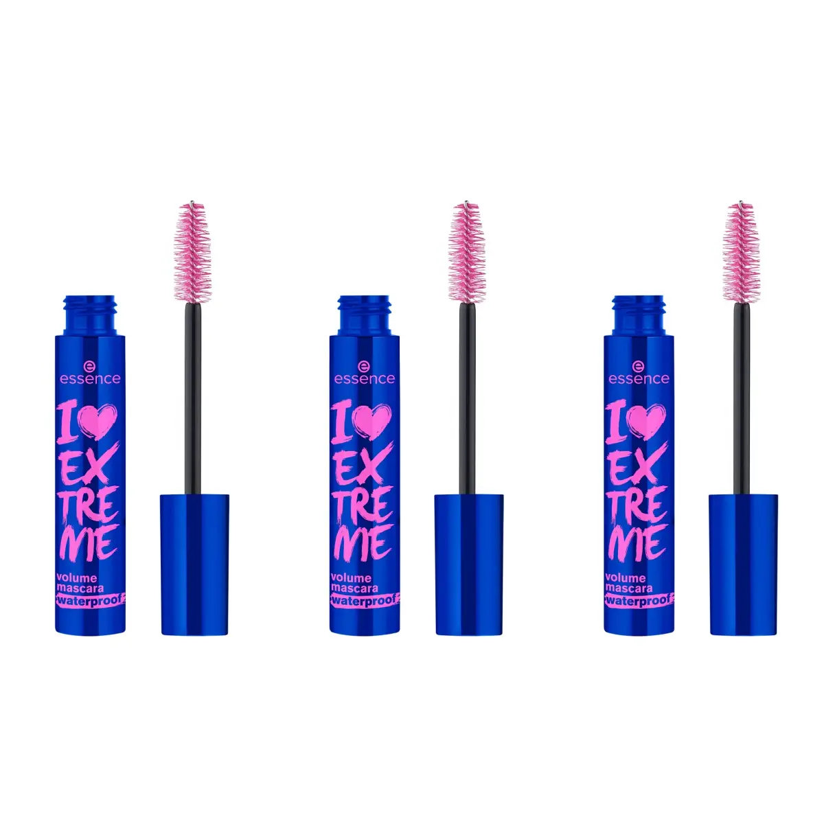 essence I Love Extreme Volume Mascara Waterproof (Pack of 3) | Vegan & Cruelty Free - main product image