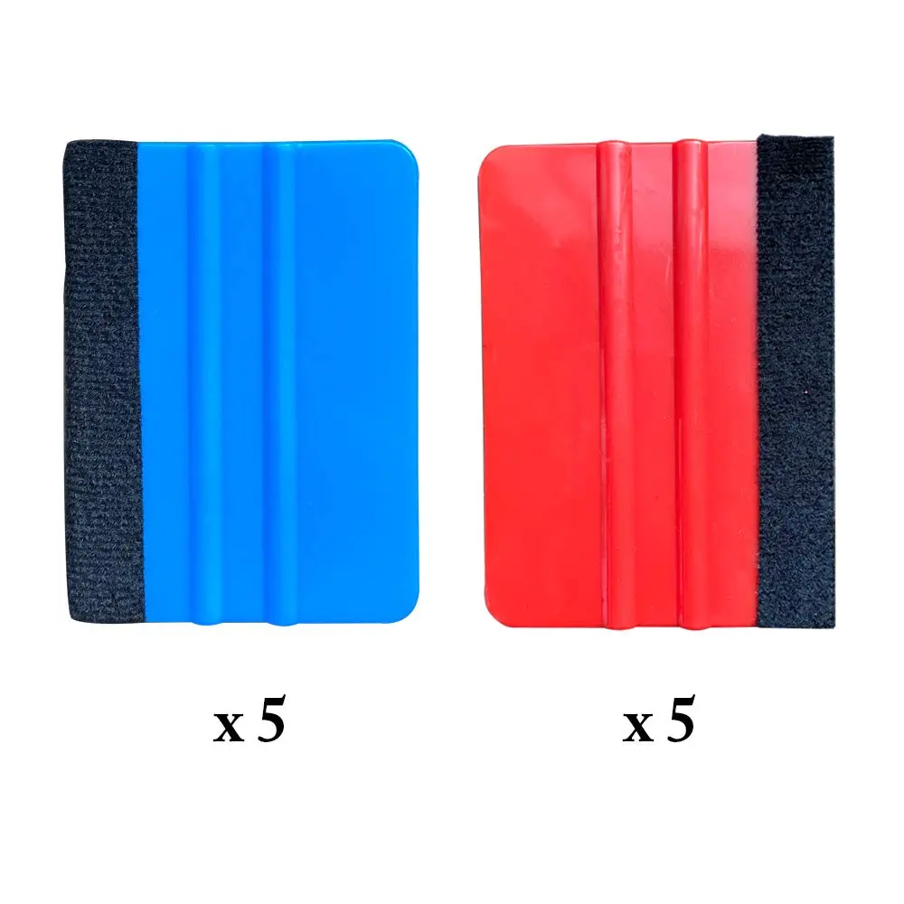 UTSAUTO 14Pcs Felt Edge Squeegee Car Wrapping Tool Kit 100x70mm | Vinyl Wrap, Window Tint, Wallpaper Installation - view 2