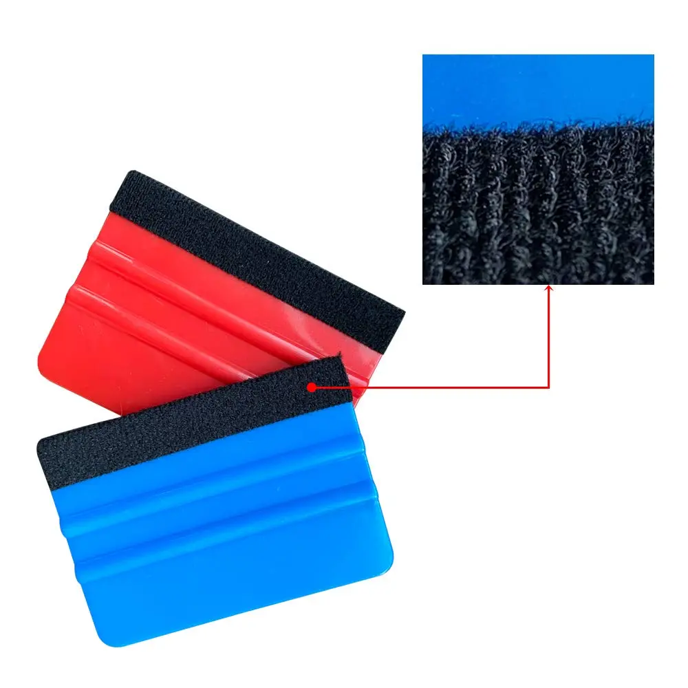 UTSAUTO 14Pcs Felt Edge Squeegee Car Wrapping Tool Kit 100x70mm | Vinyl Wrap, Window Tint, Wallpaper Installation - view 4