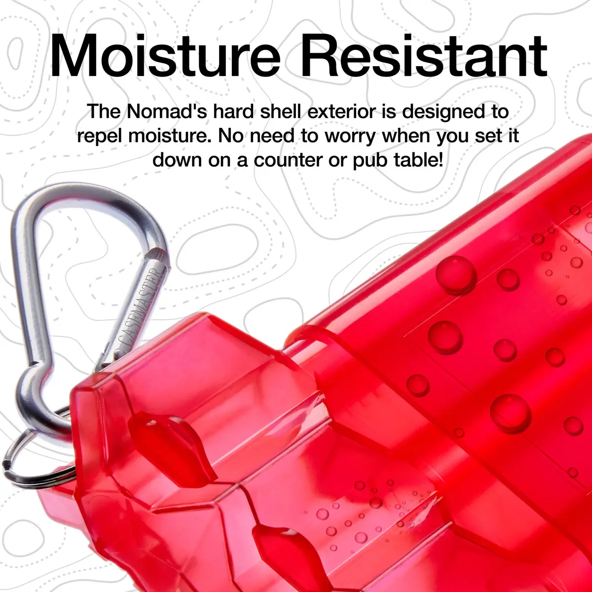 Casemaster Nomad Adjustable Dart Case Red | Slim, Stylish, Fits 3 Darts Up to 6.5 Inches - view 5
