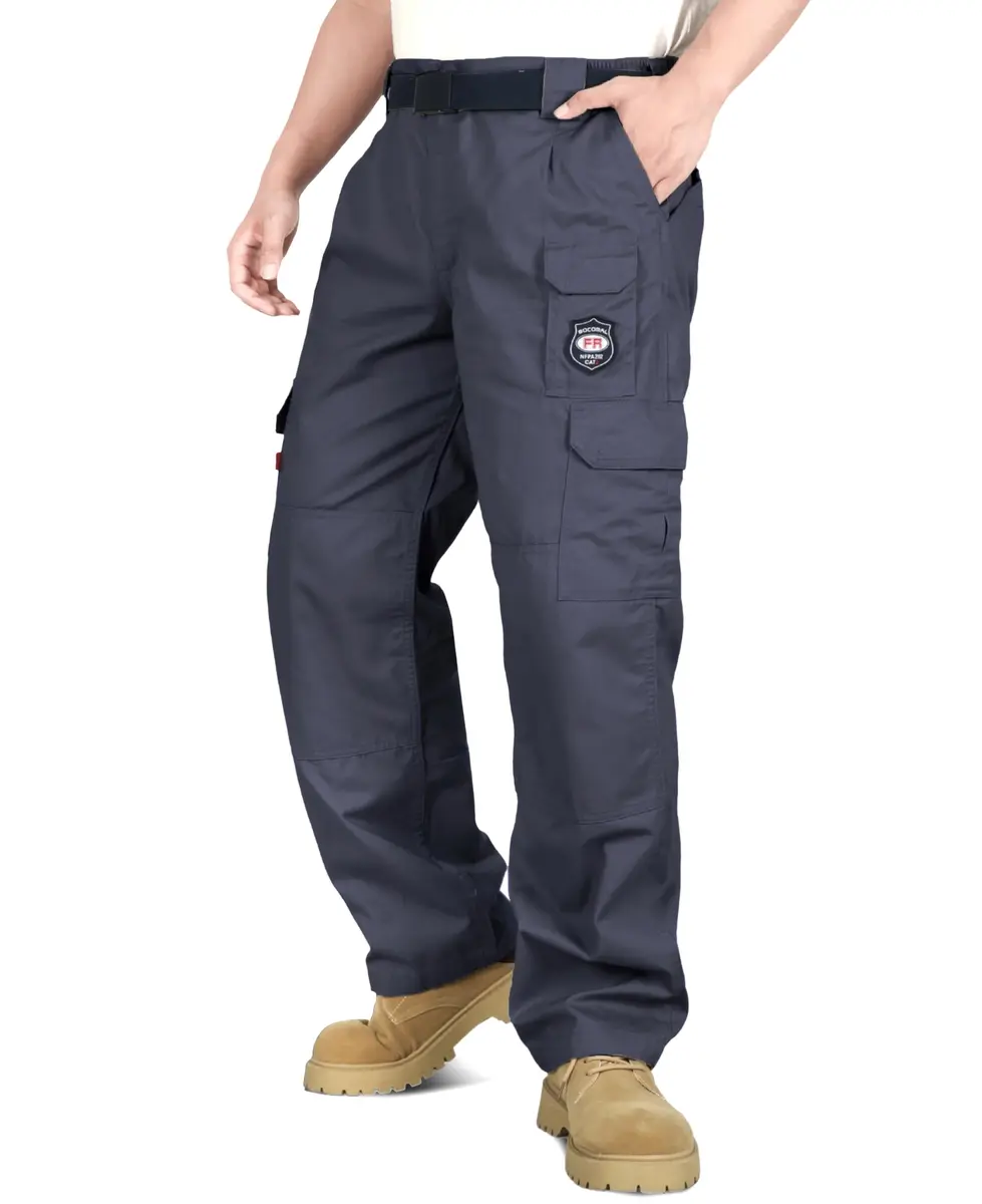 BOCOMAL Men's Flame Resistant Cargo Pants 32W x 30L | NFPA 2112 Certified, Water & Oil Resistant - main product image