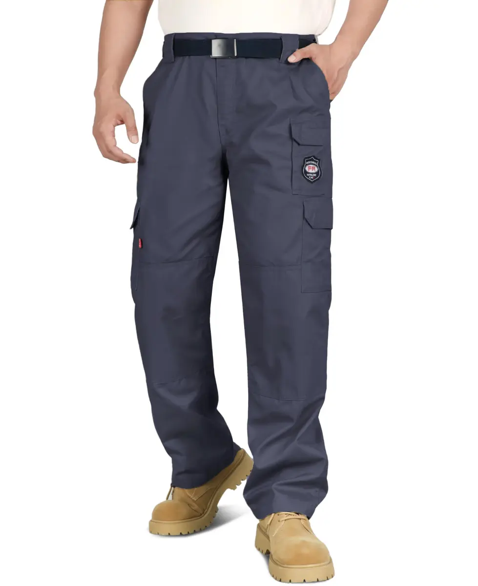 BOCOMAL Men's Flame Resistant Cargo Pants 32W x 30L | NFPA 2112 Certified, Water & Oil Resistant - view 9