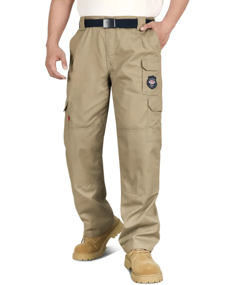 BOCOMAL Men's Flame Resistant Cargo Pants 32W x 32L | NFPA 2112 Certified, Water & Oil Resistant - view 8