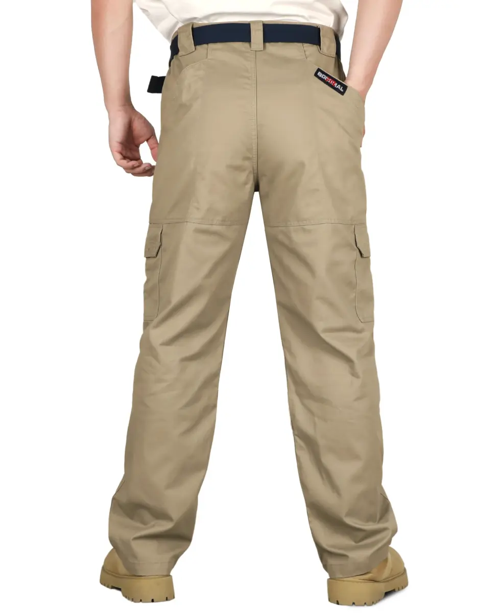 BOCOMAL Men's Flame Resistant Cargo Pants 32W x 32L | NFPA 2112 Certified, Water & Oil Resistant - view 2