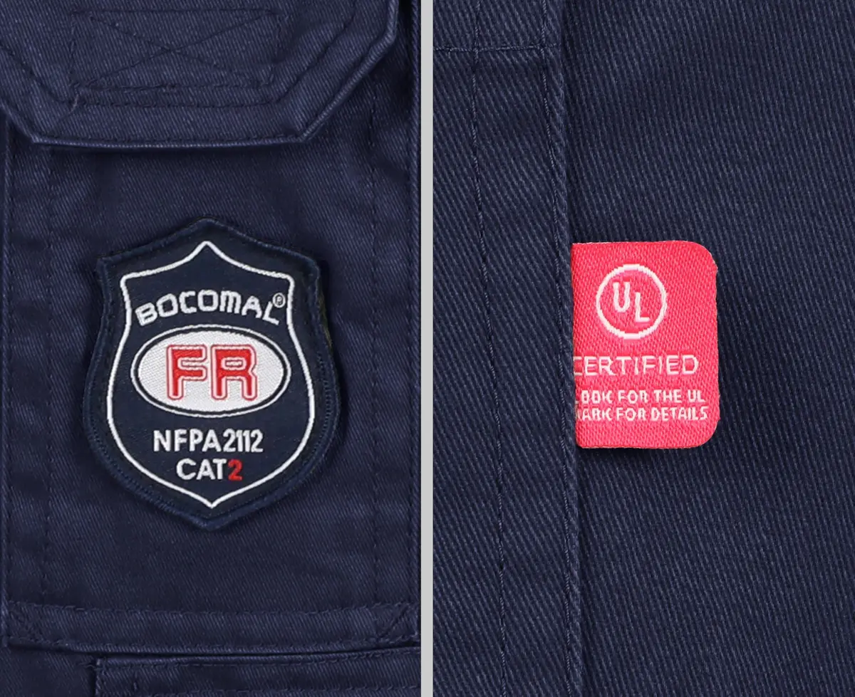 BOCOMAL Men's FR Cargo Pants 38W x 32L Navy | Flame Resistant Workwear with 7 Pockets - view 6