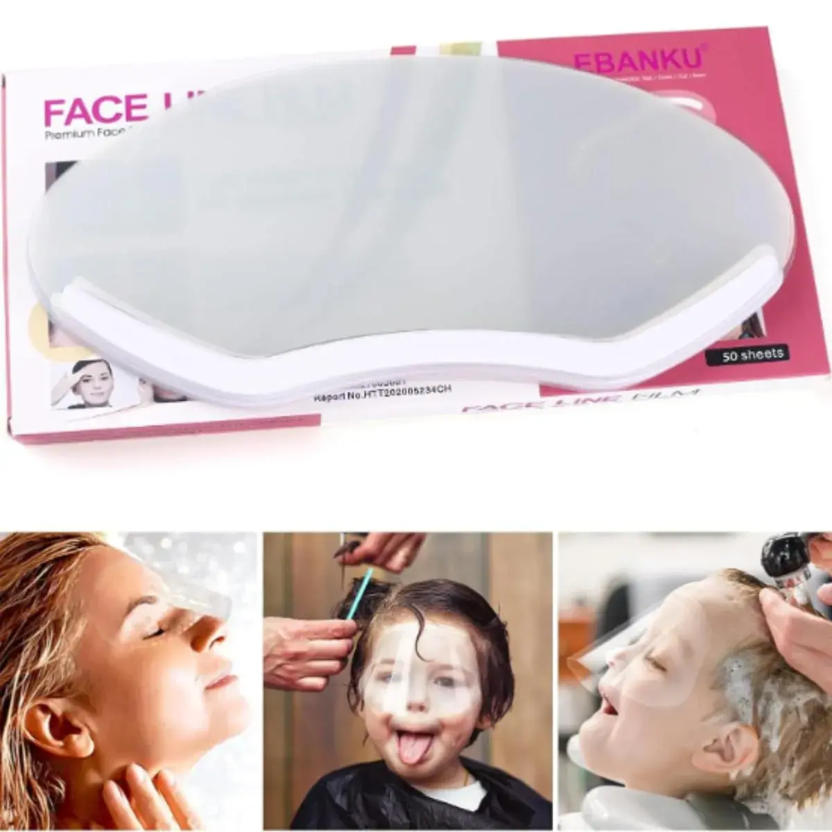 EBANKU Shower Visors for Adults, 100 PCS Transparent Face Shield for Shower & Post-Procedure Protection | Reusable Plastic - view 9