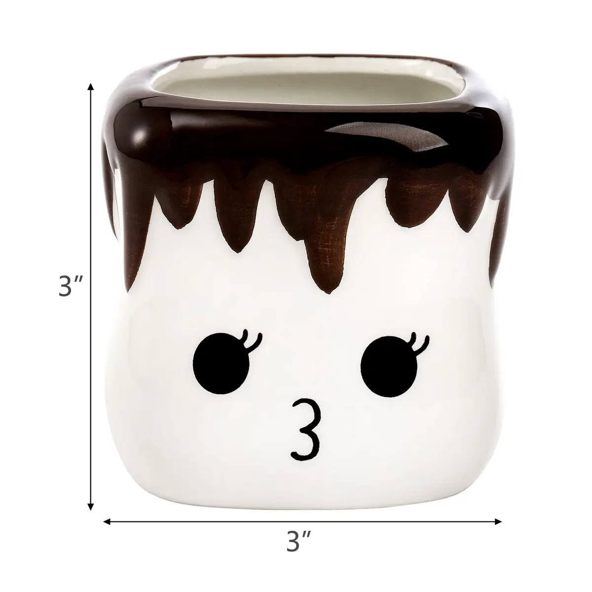 Hedume 4 Pack Ceramic Hot Chocolate Mugs | Cute Couple Matching Coffee Cups (6oz) - view 3