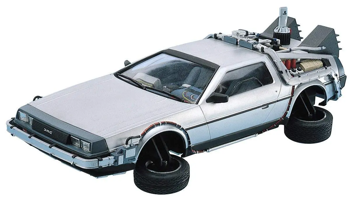 Aoshima Movie Mecha #BT-02 1/24 Back to The Future Delorean Part II Model Kit | Diecast Metal Display Model - main product image