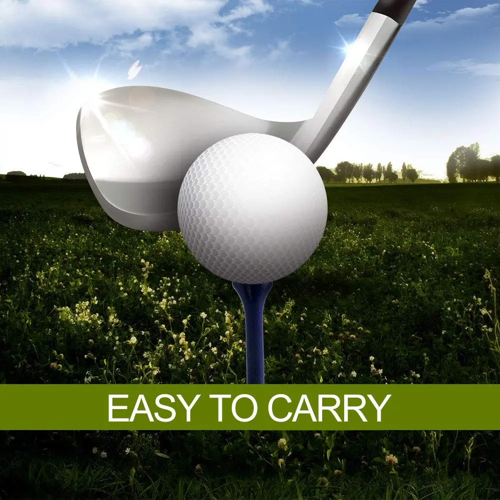 THIODOON Golf Tees 2-3/4 inch | Natural Hardwood, Less Friction, Bulk 100 - view 7