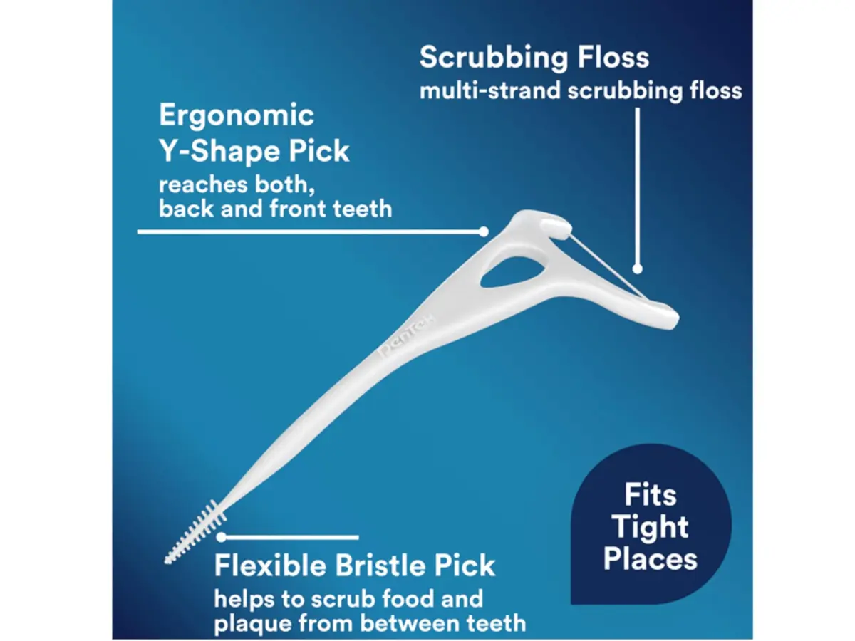 DenTek Complete Clean Easy Reach Floss Picks 225 Count (Pack of 3) | Dentist Recommended for Complete Oral Hygiene - view 4