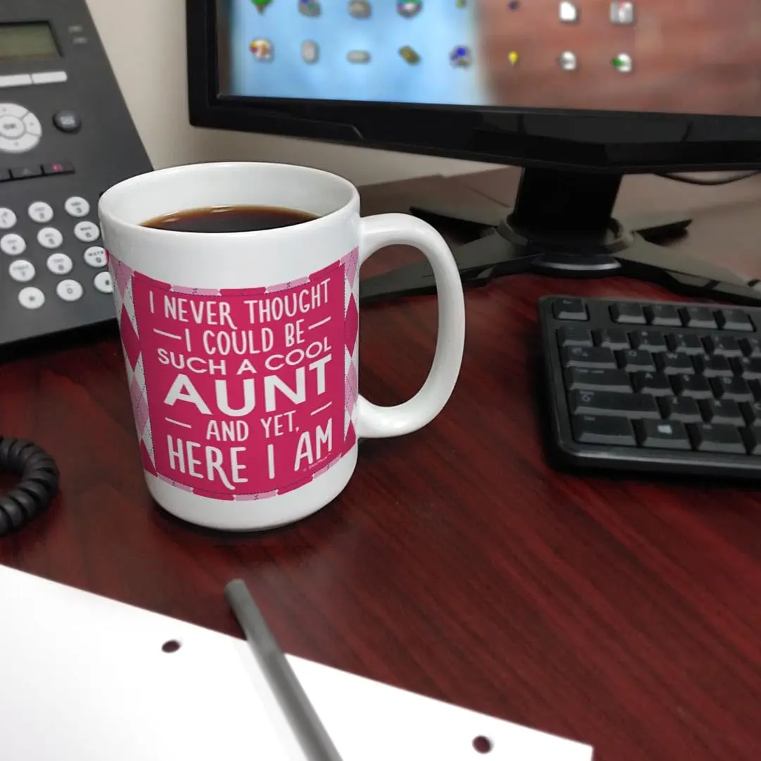 ThisWear Uncle Aunt Bundle Never Thought Be Cool 15oz Coffee Mug - 2 Pack | Large 15 Ounce Ceramic Drinkware - view 7