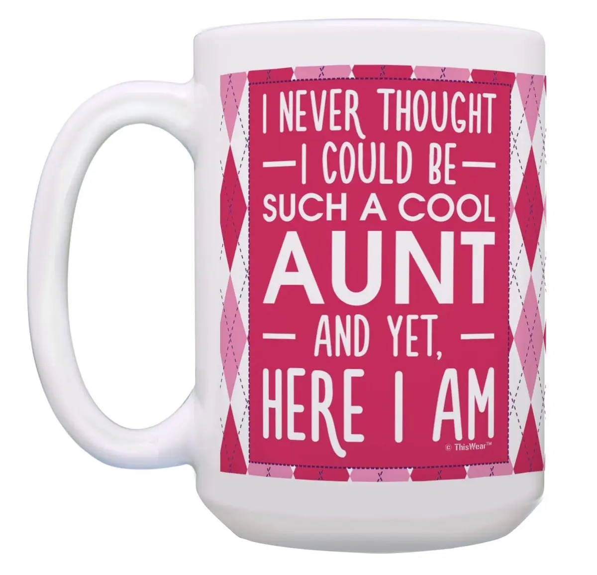 ThisWear Uncle Aunt Bundle Never Thought Be Cool 15oz Coffee Mug - 2 Pack | Large 15 Ounce Ceramic Drinkware - view 3