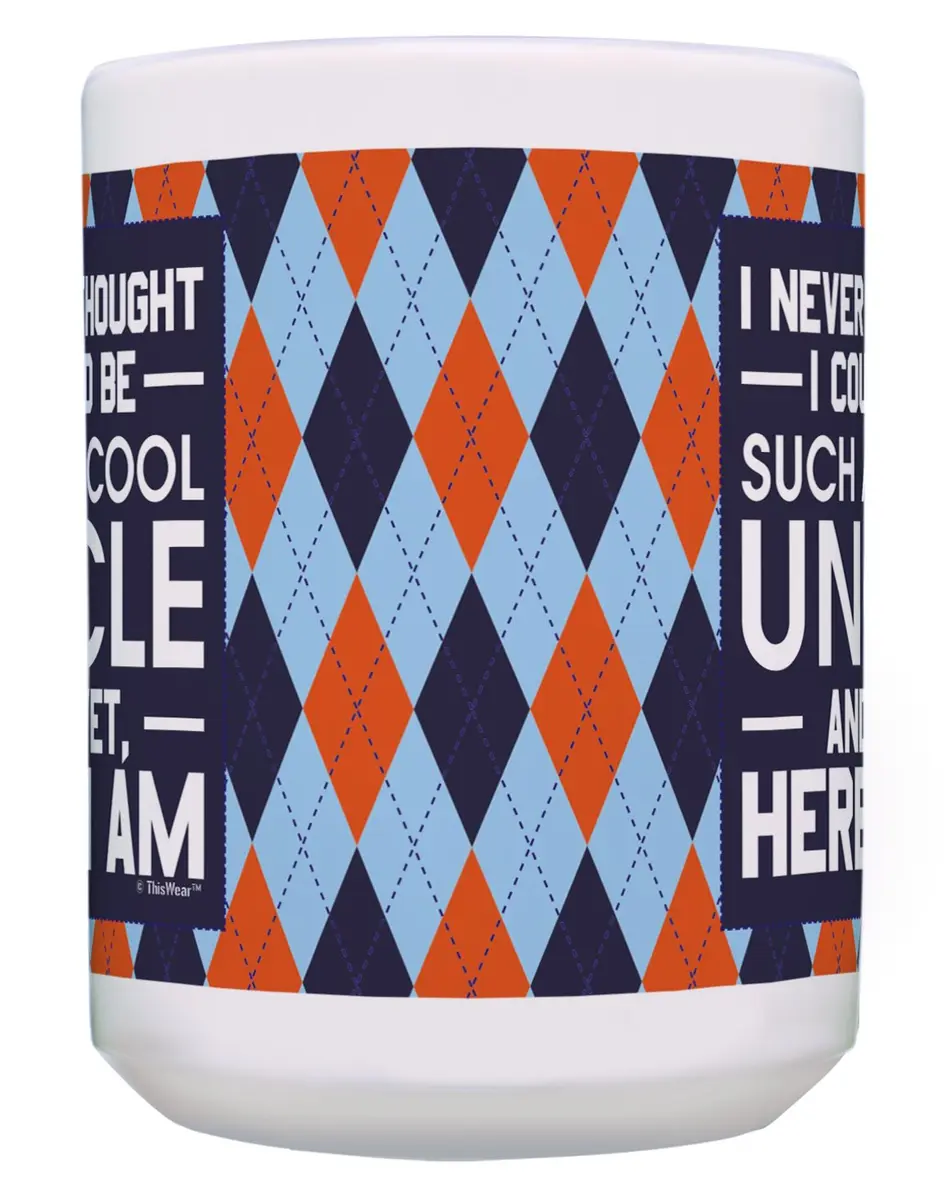 ThisWear Uncle Aunt Bundle Never Thought Be Cool 15oz Coffee Mug - 2 Pack | Large 15 Ounce Ceramic Drinkware - view 4