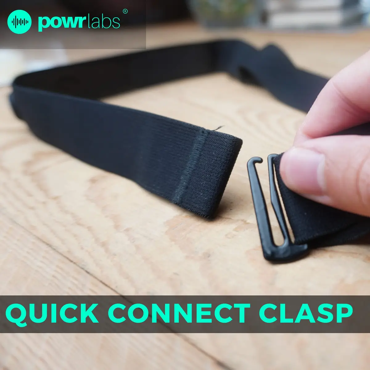 POWR LABS Heart Rate Monitor Replacement Chest Strap | Adjustable, Waterproof, Compatible with Garmin, Polar, Wahoo - view 6