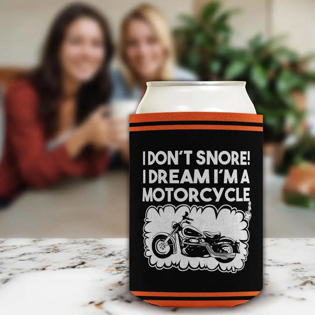 ThisWear Don't Snore Dream I'm Motorcycle Can Drink Coolers 2-Pack | Insulated Beverage Sleeve for Ice-Cold Drinks - view 5