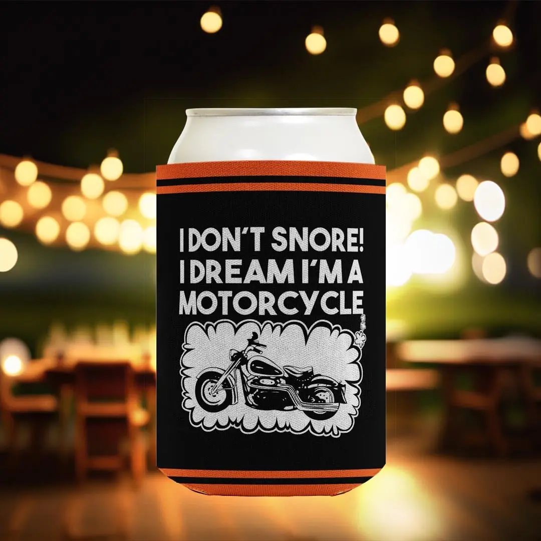 ThisWear Don't Snore Dream I'm Motorcycle Can Drink Coolers 2-Pack | Insulated Beverage Sleeve for Ice-Cold Drinks - view 7