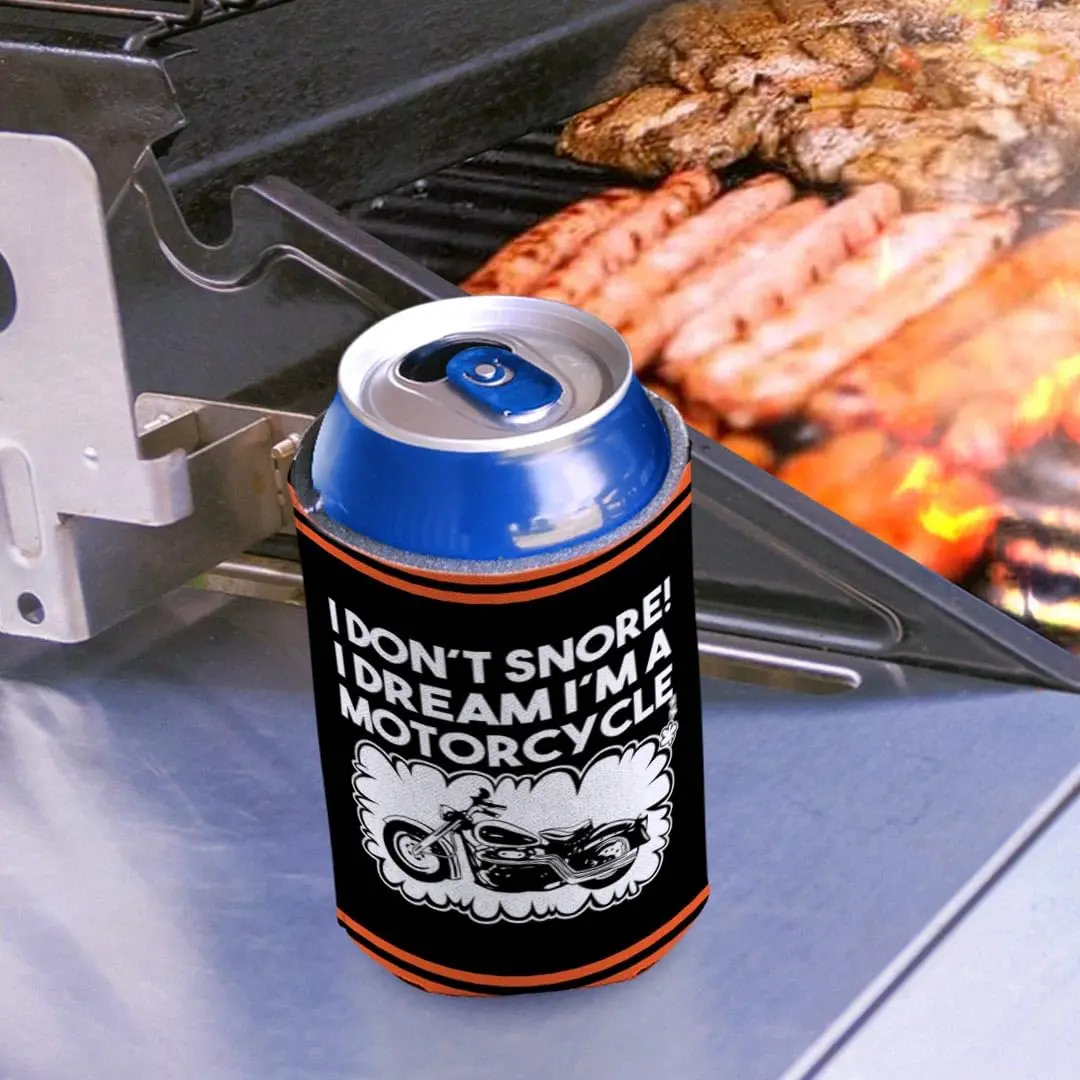 ThisWear Don't Snore Dream I'm Motorcycle Can Drink Coolers 2-Pack | Insulated Beverage Sleeve for Ice-Cold Drinks - view 8