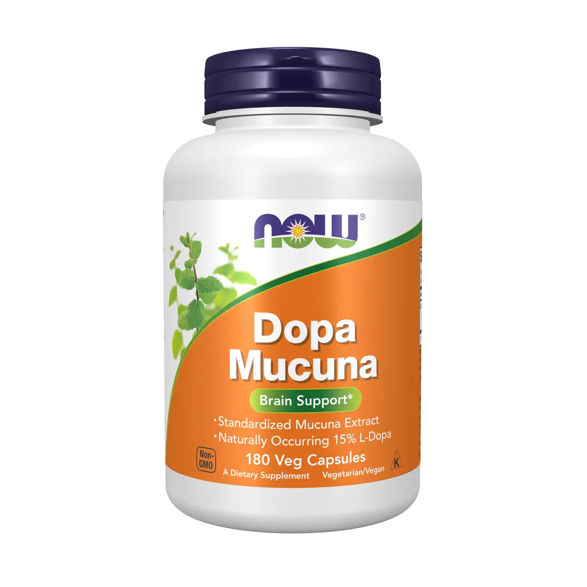 NOW DOPA Mucuna 180 Veg Caps | Supports Dopamine Production & Wellness - main product image