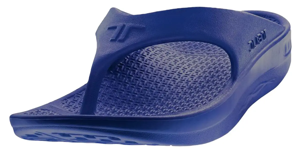 Telic Unisex Adult Energy Flip Flop Sandals, Deep Ocean, 15 Women/14 Men | Pillow-Soft, Waterproof, Supportive (70-120 chars) - main product image