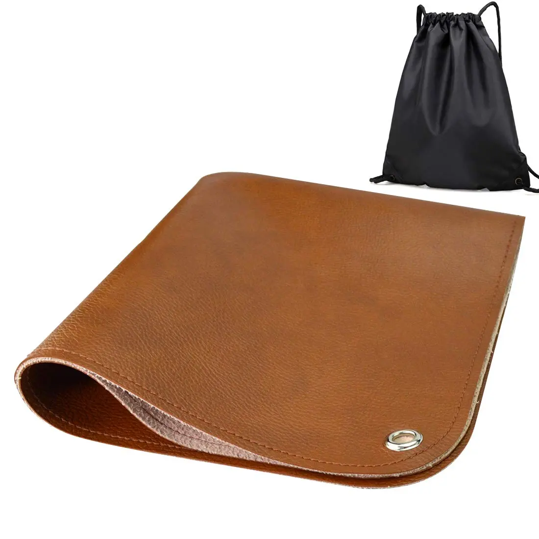 Linkidea Vegan Leather Splat Mat 39'' x 39'' Waterproof Floor Protector for Indoor Outdoor Use - view 2