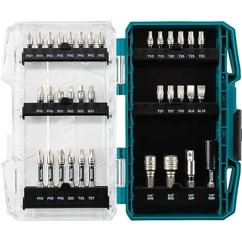 Makita Impact XPS™ 35 Pc. Impact Bit Set | Alloy Steel, 1/4" Hex Drive, Black Phosphate Finish - main product image