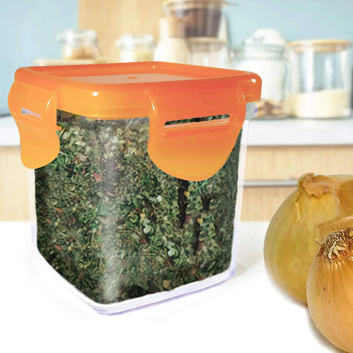 Nutrichopper Transparent Container 2-Pack with Airtight Locking Lid, Dishwasher Safe, Food Grade Acrylic - view 3