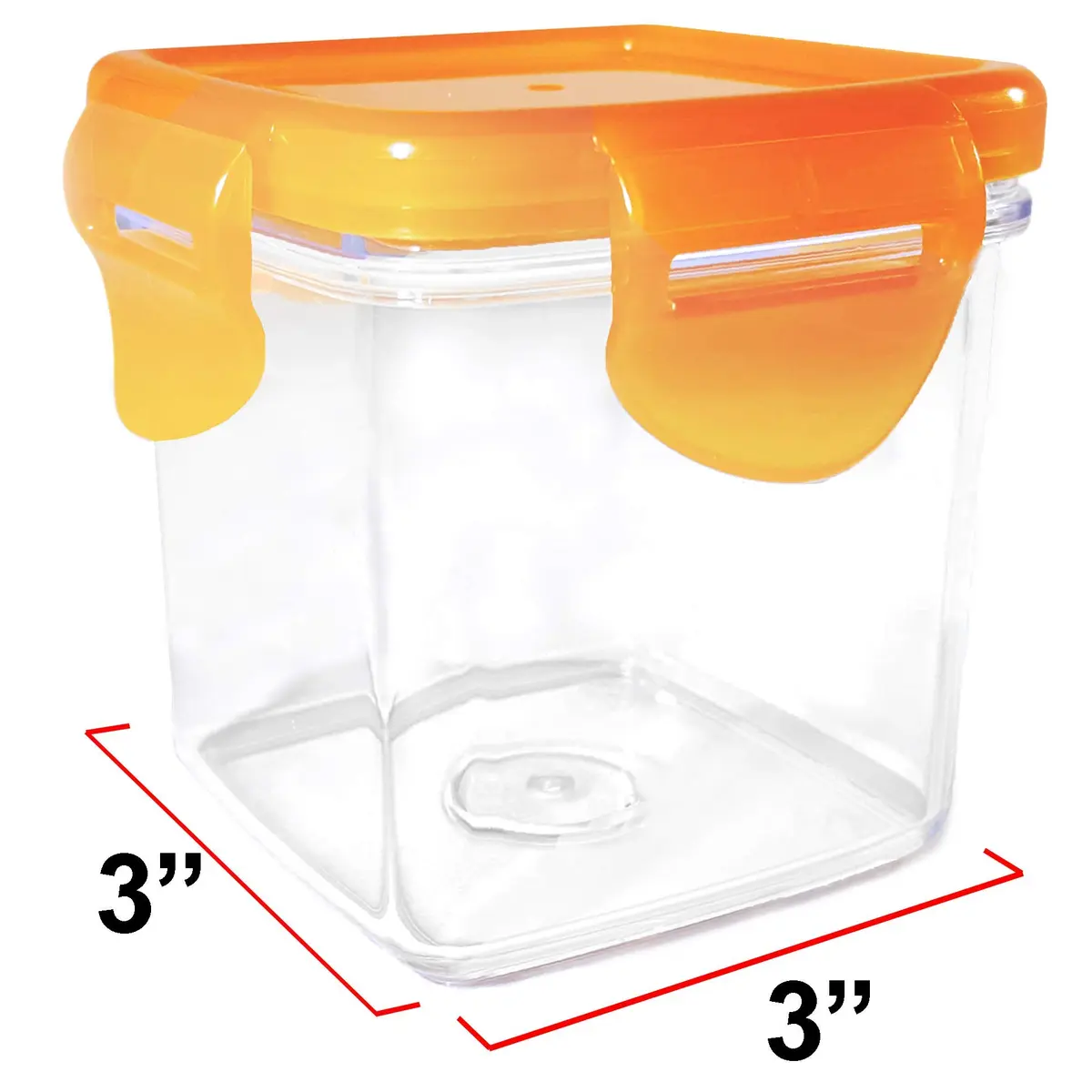 Nutrichopper Transparent Container 2-Pack with Airtight Locking Lid, Dishwasher Safe, Food Grade Acrylic - view 4