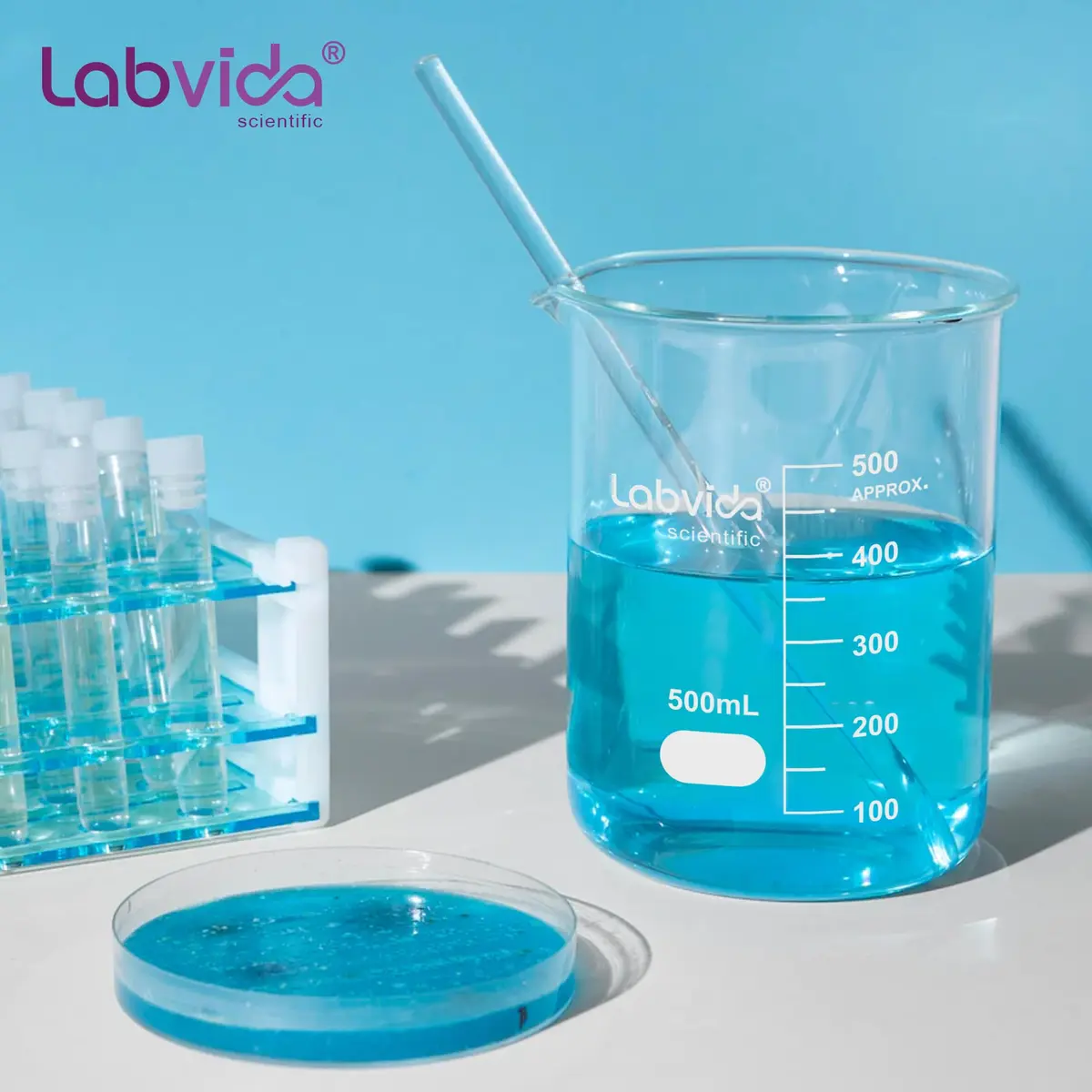 Labvida Griffin Low Form Glass Beaker 5000ml | ASTM E960 Compliant, Borosilicate, High-Temperature Resistance - view 5