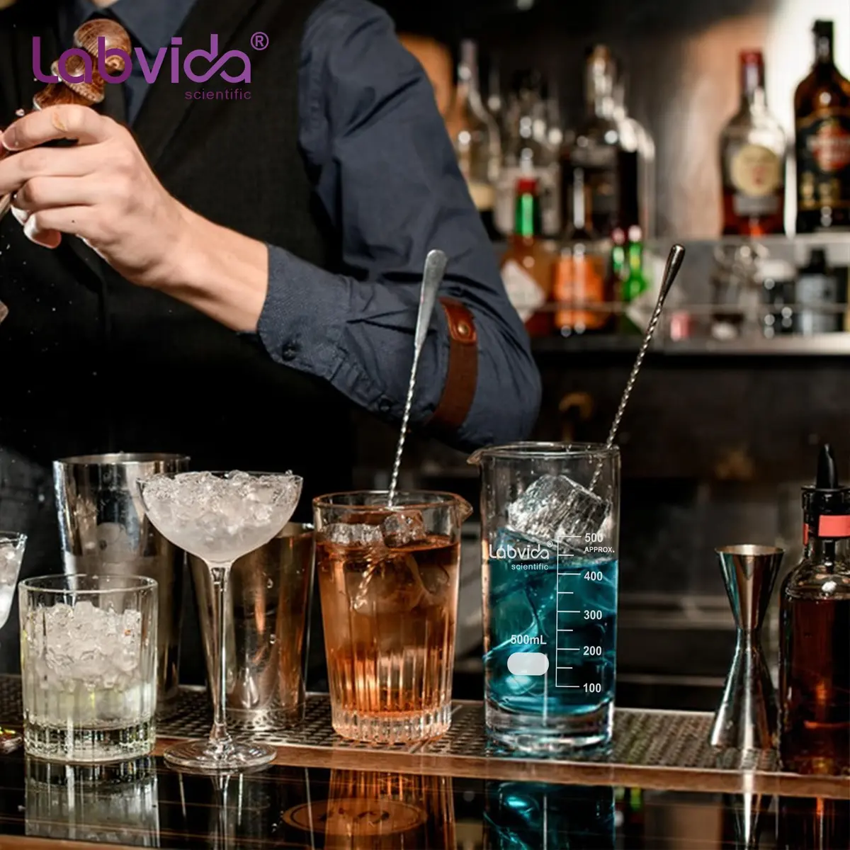 Labvida Griffin Low Form Glass Beaker 5000ml | ASTM E960 Compliant, Borosilicate, High-Temperature Resistance - view 9