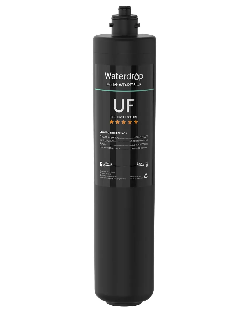 Waterdrop RF15-UF Water Filter Replacement for WD-15UA-UF/15UB-UF/15UC-UF | 2 Years, 19,000 Gallons, Lead & Chlorine Reduction - main product image