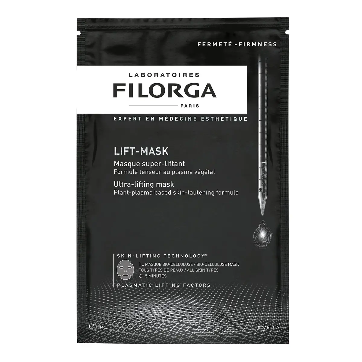 Filorga Lift-Mask Anti-Aging Sheet Mask with Hyaluronic Acid, Collagen & Antioxidants, 0.67 oz | Visibly Lifted & Plumped Skin - main product image