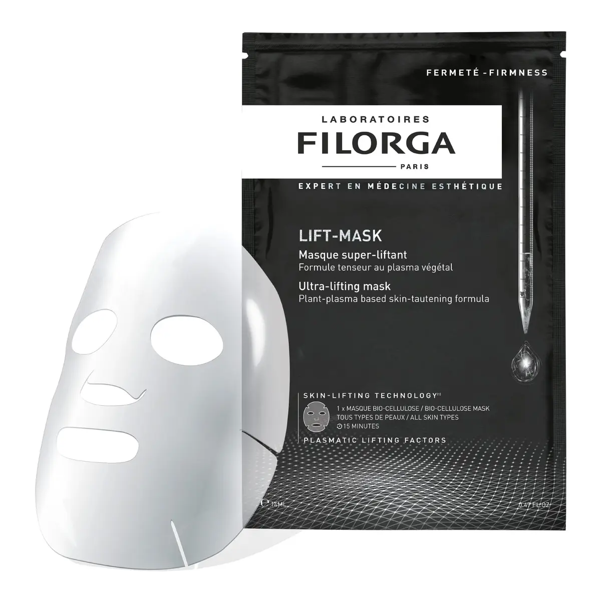 Filorga Lift-Mask Anti-Aging Sheet Mask with Hyaluronic Acid, Collagen & Antioxidants, 0.67 oz | Visibly Lifted & Plumped Skin - view 2