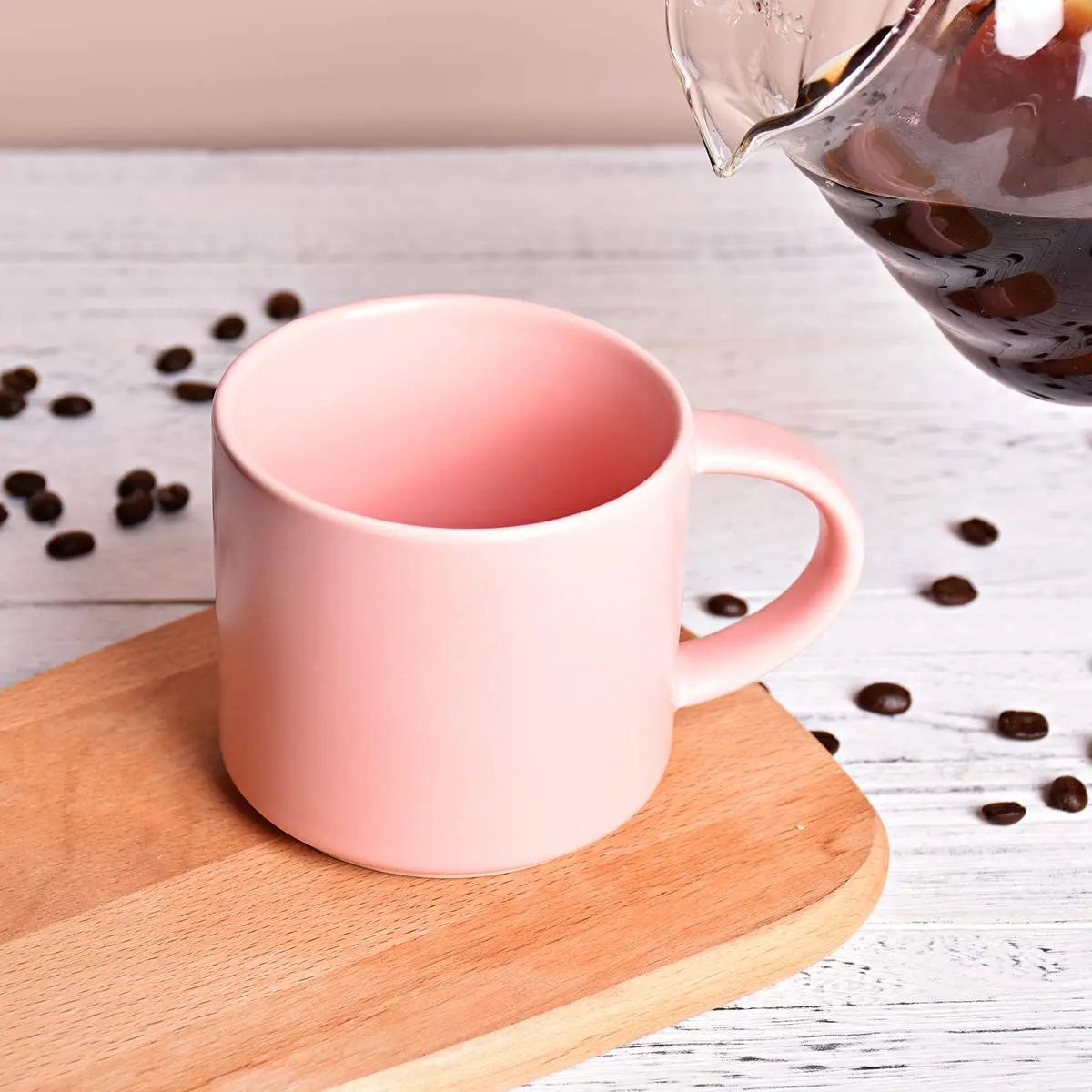 Bosmarlin Matte Ceramic Coffee Mug 385ml (13 oz) | Dishwasher & Microwave Safe - view 5