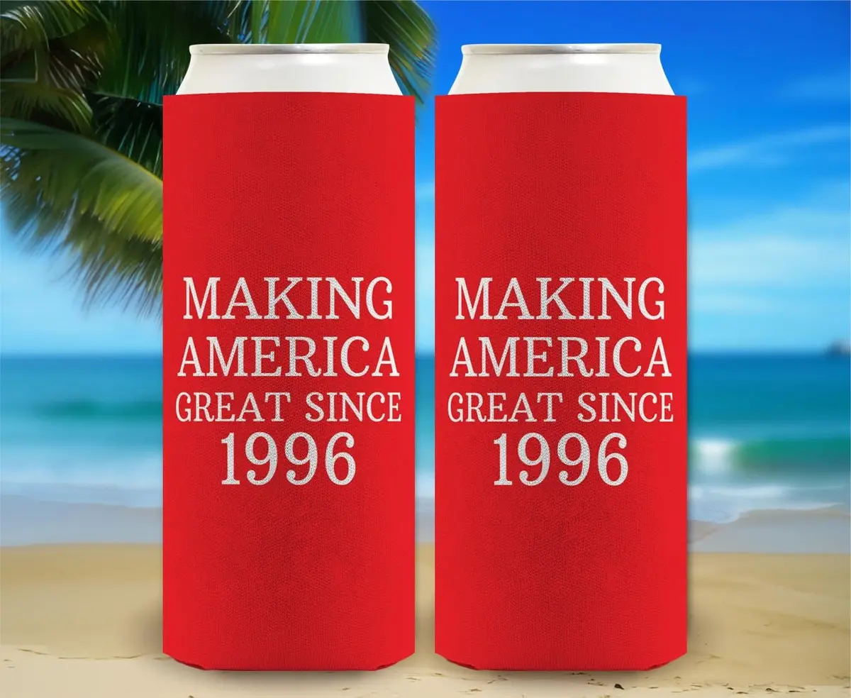 Birthday Gifts For All MAG Since 1996 Slim Can Coolers - 2-Pack | Insulated, Durable & Fits Most 12 oz Cans - view 6