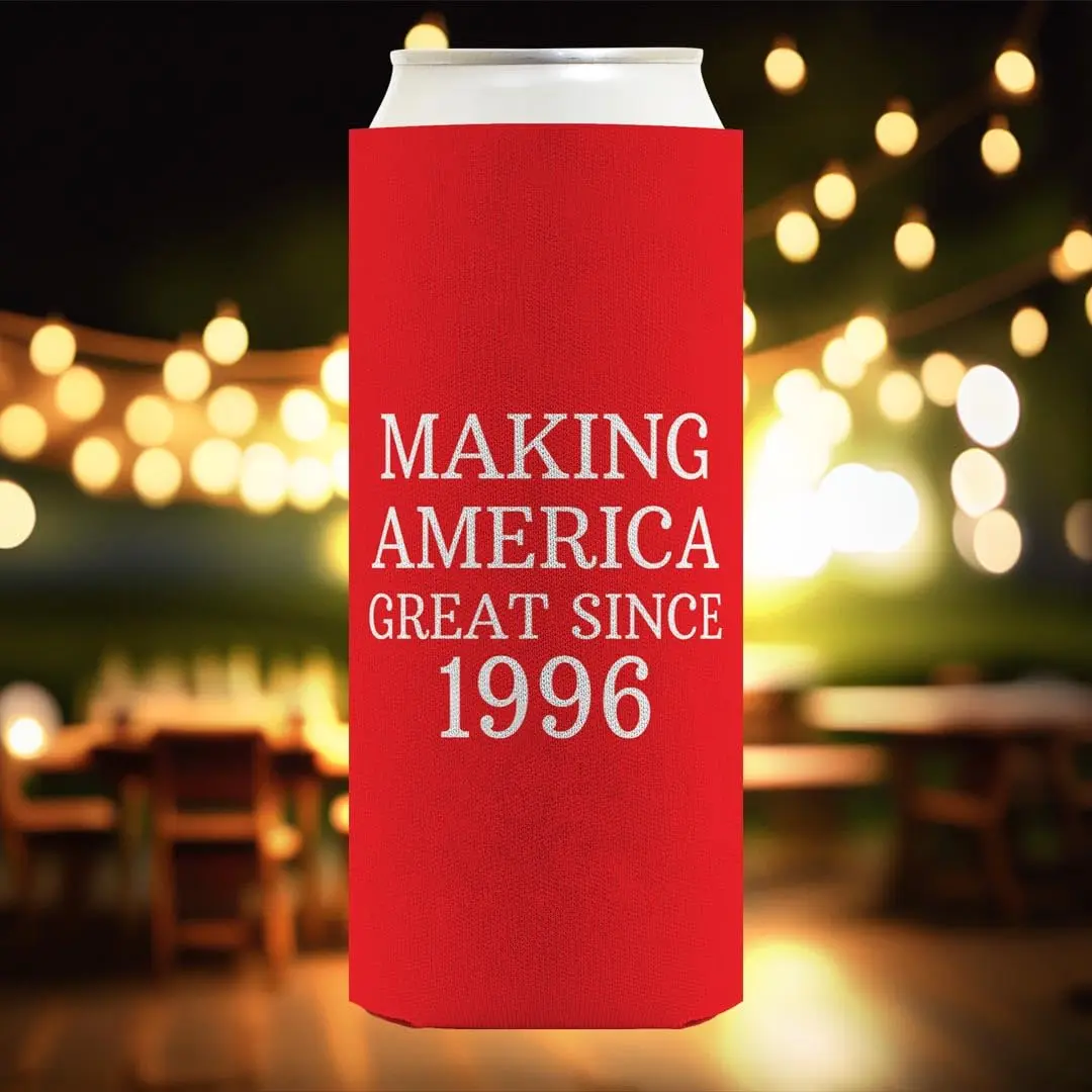 Birthday Gifts For All MAG Since 1996 Slim Can Coolers - 2-Pack | Insulated, Durable & Fits Most 12 oz Cans - view 7