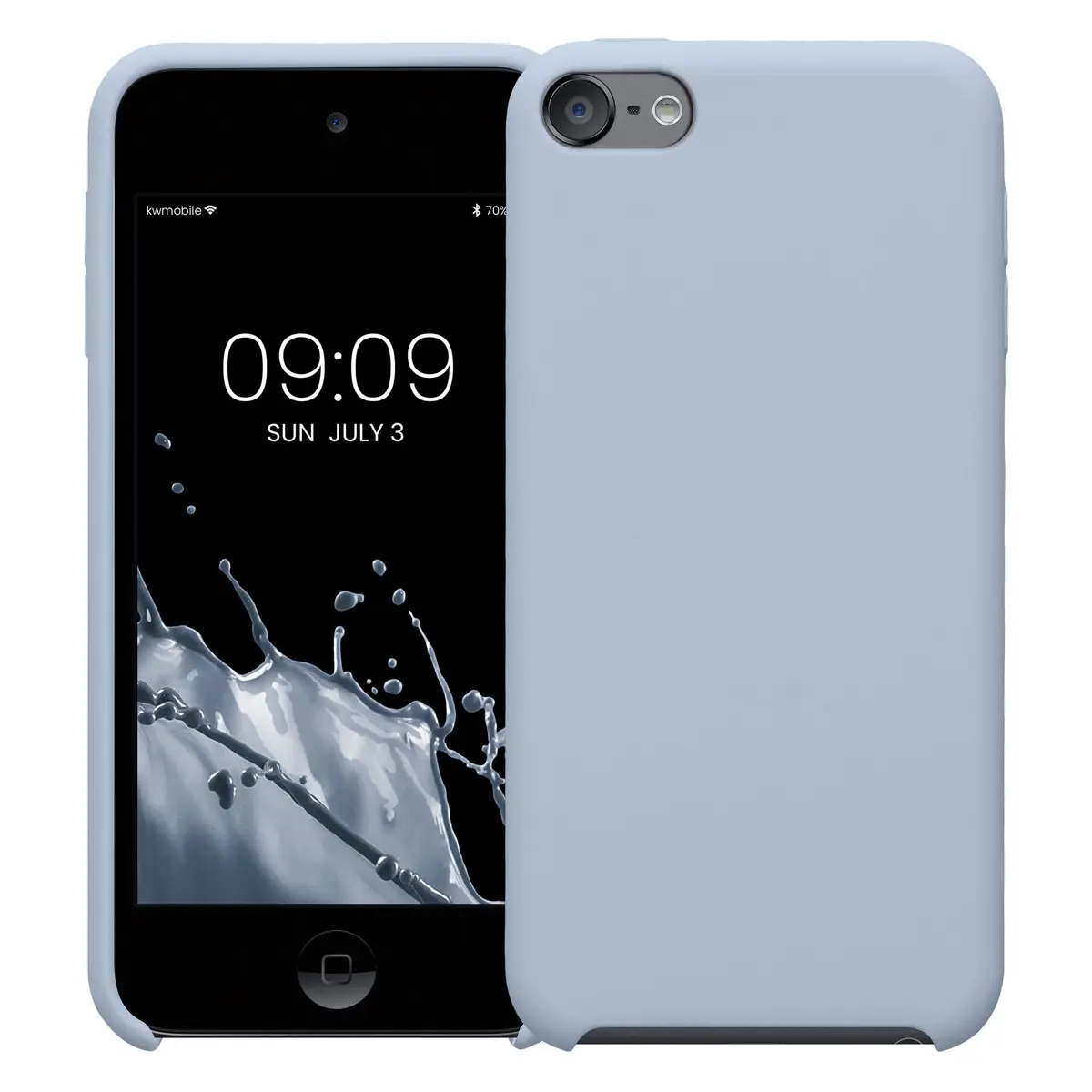 kwmobile TPU Silicone Case Compatible with Apple iPod Touch 6G / 7G | Light Blue Matte, Soft Flexible Protective Cover - view 5