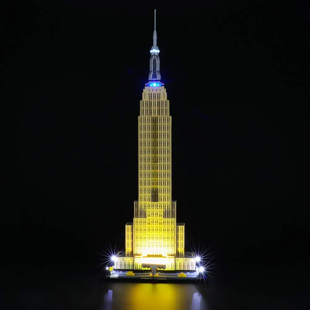 BRIKSMAX Led Lighting Kit for Architecture Empire State Building | Compatible with Lego 21046 Model, Bright Night View - main product image