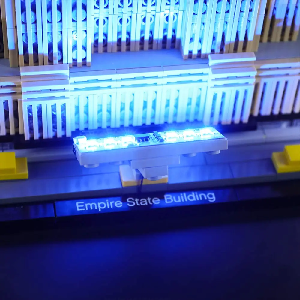 BRIKSMAX Led Lighting Kit for Architecture Empire State Building | Compatible with Lego 21046 Model, Bright Night View - view 5