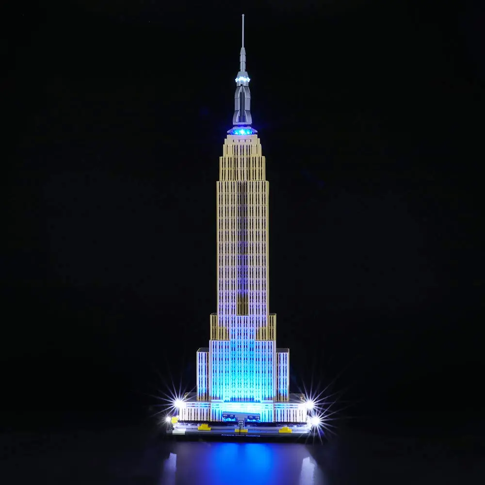 BRIKSMAX Led Lighting Kit for Architecture Empire State Building | Compatible with Lego 21046 Model, Bright Night View - view 2