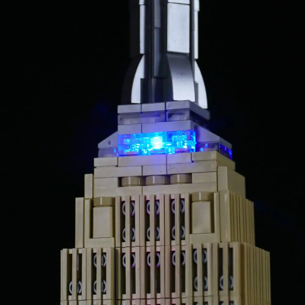 BRIKSMAX Led Lighting Kit for Architecture Empire State Building | Compatible with Lego 21046 Model, Bright Night View - view 4