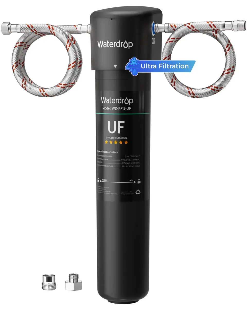 Waterdrop 15UA-UF Ultra Filtration Under Sink Water Filter System 19,000 Gallons (71,942 L) | Reduces Lead, Chlorine, Bad Taste & Odor - main product image