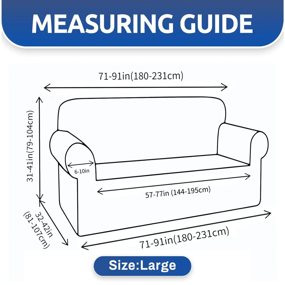 YEMYHOM Sofa Cover Jacquard Design High Stretch 71"-91" Light Gray | Pet & Kids Proof Elastic Furniture Protector - view 6