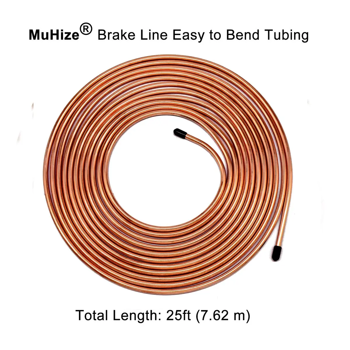MuHize 1/4 Copper Coated Brake Line Kit 25Ft | Rust-Resistant Durable Tubing for Vehicles - view 5